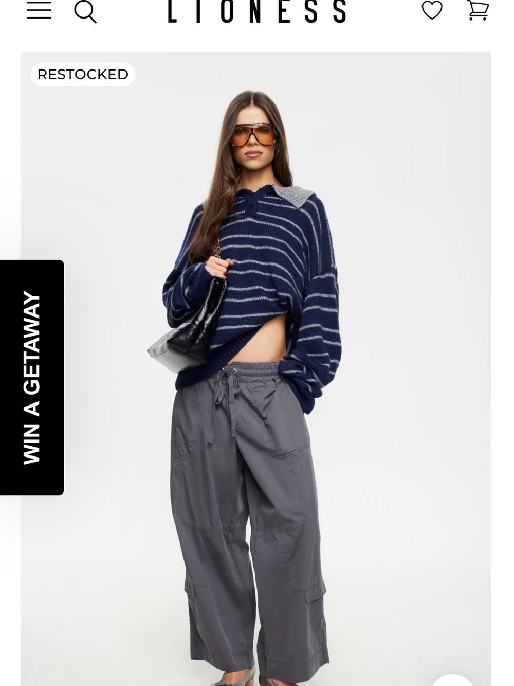 Lioness Grey Utility Pant